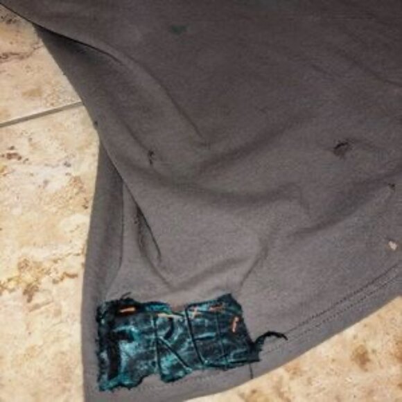 Kurt cobain nirvana face t distressed original rare hand painted brand new FREE - Picture 5 of 10